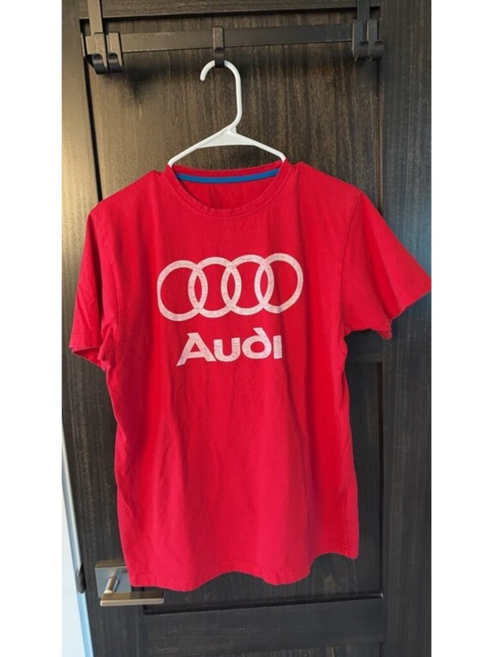 Red Audi Logo Graphic T-Shirt, Unisex, Short Sleeve 0160